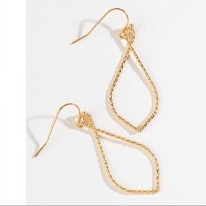 Francesca’s Heidi Knife Cut Teardrop Earrings